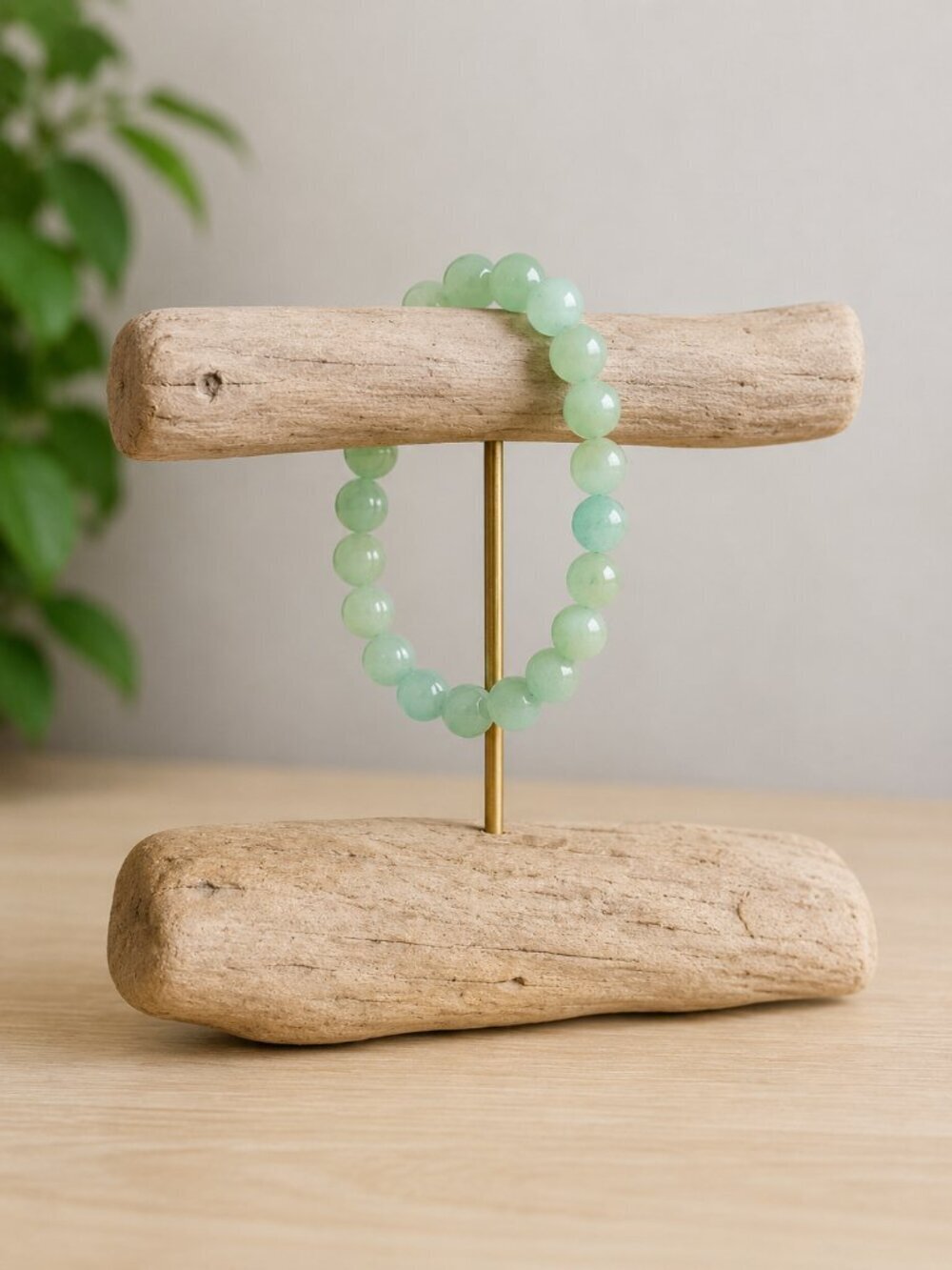 Green Aventurine Gemstone Bracelet | Handmade - Picture 5 of 6